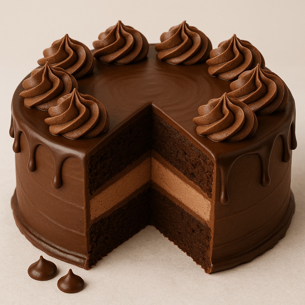 Chocolate Nutella Ice Cream Cake
